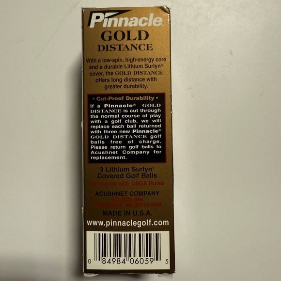 Acushnet Company Pinnacle Gold LS Distance Golf Balls 3 - Picture 6 of 6